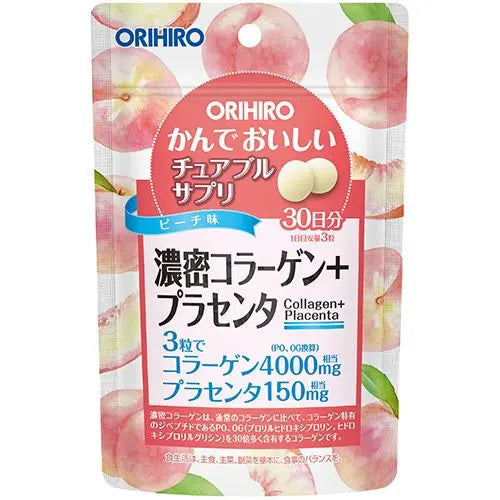 ORIHIRO Chewable Collagen + Placenta - Жевательные витамины с коллагеном и плацентой ORIHIRO