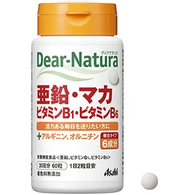 Dear-Natura Zinc, Maca - комплекс с цинком и макой ASAHI DEAR-NATURA