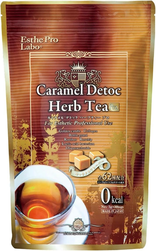 Esthe Pro Labo Caramel Detoc Herbal Tea - Травяной детокс-чай с коллагеном со вкусом карамели