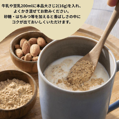 DELTA Kurogoma Almond Kinako - Порошок из чёрного кунжута, миндаля и сои