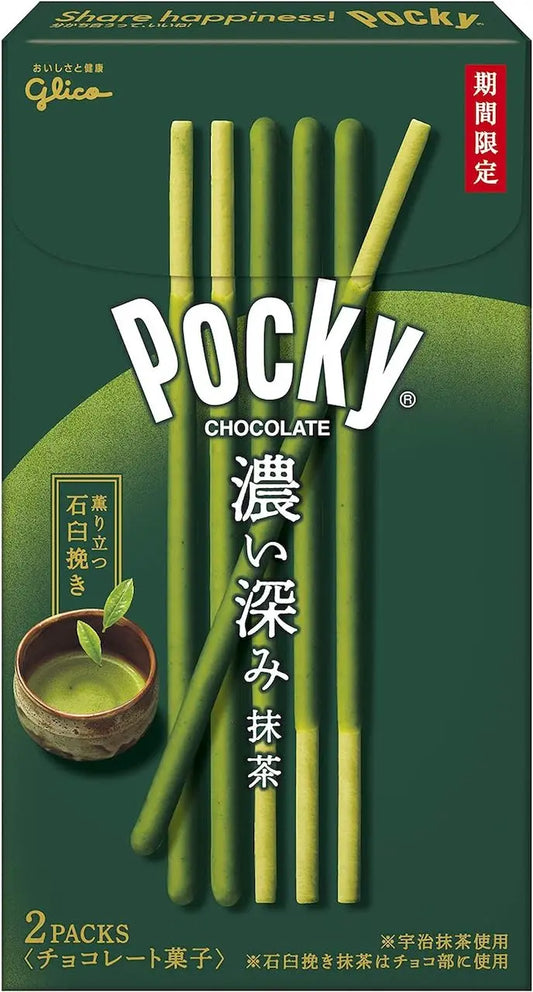 Шоколадные палочки Pocky со вкусом чая матча Glico