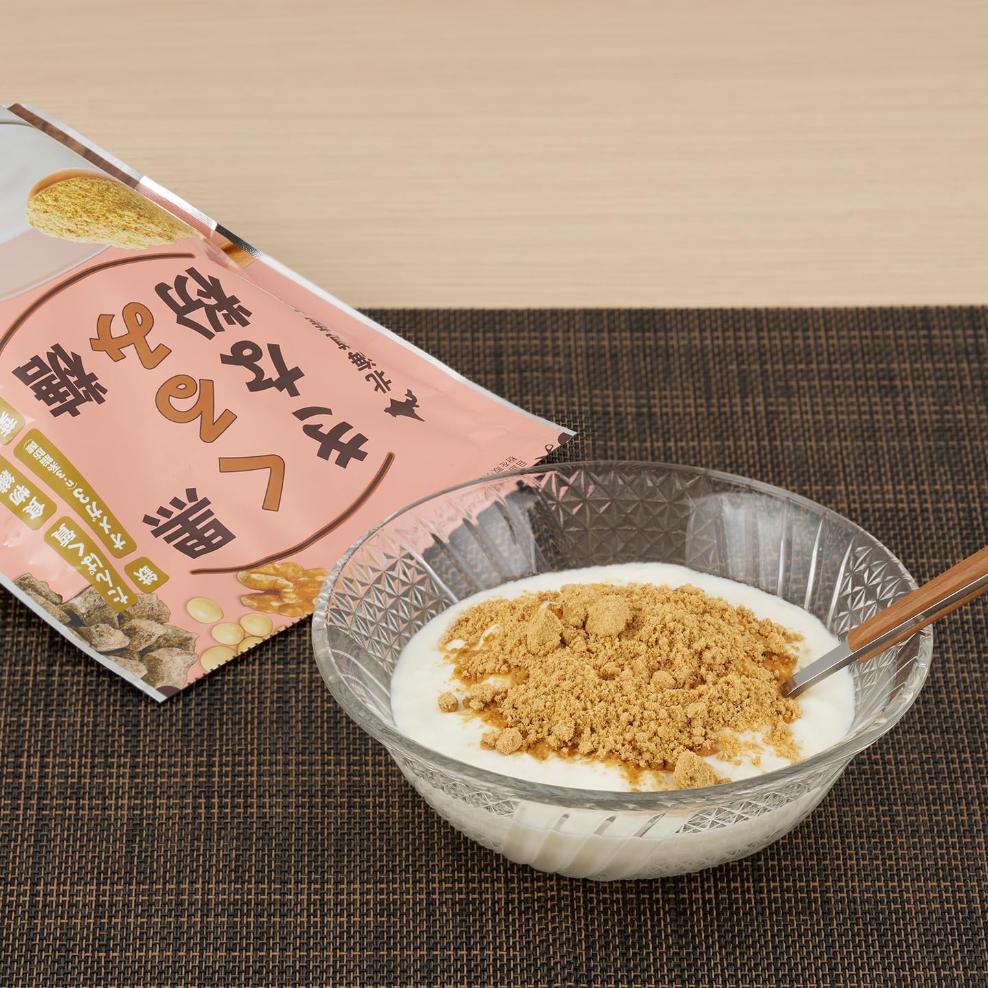 DELTA Kurogoma Almond Kinako - Порошок из чёрного кунжута, миндаля и сои