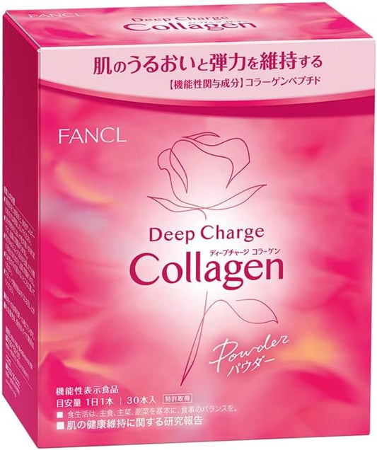 FANCL Deep Charge Collagen Powder - Коллаген в порошке с экстрактом розы