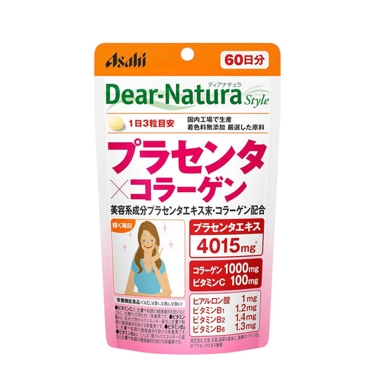 Asahi Dear-Natura Style Placenta & Collagen - Комплекс с плацентой и коллагеном