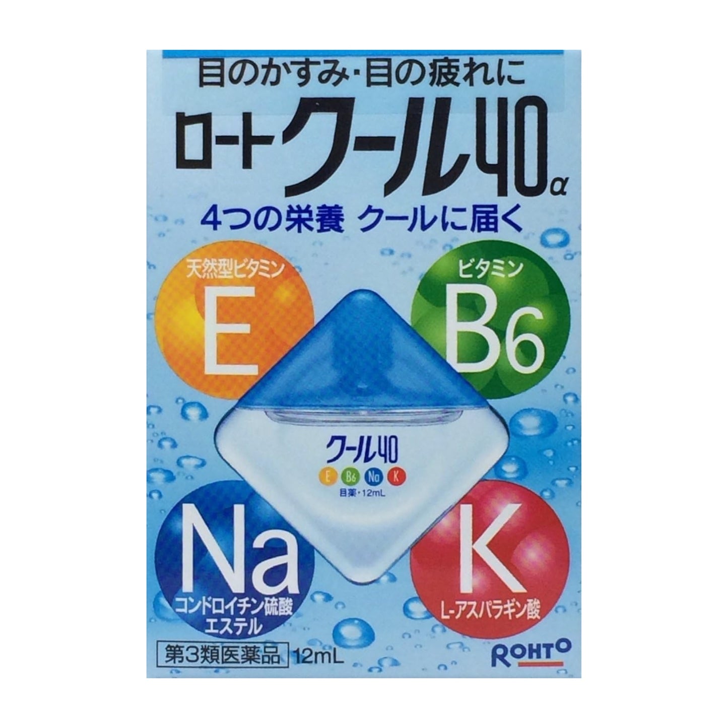 ROHTO COOL 40 - Освежающие витаминизированные капли для глаз