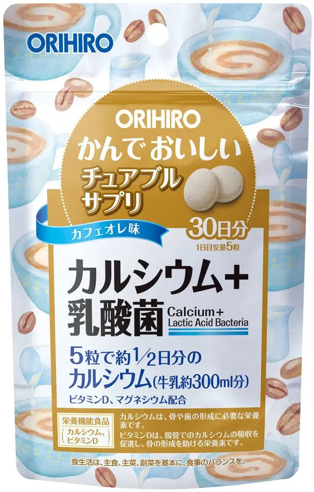 Orihiro Calcium жевательный кальций со вкусом кофе - Ana Beauty Japan