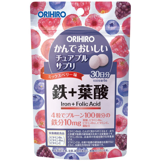 Orihiro Iron жевательный витамины с железом